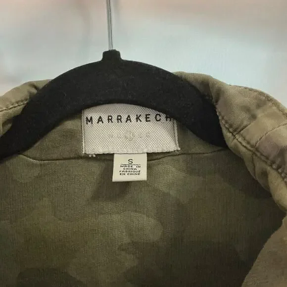 ANTHROPOLOGY MARRAKECH Camo Faravel Moto Utility Short Jacket Size Small - Picture 5 of 8